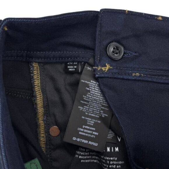 G-Star Lynn Skinny Medium Aged Wash Denim Jeans Size 24 X 32 - Picture 7 of 9